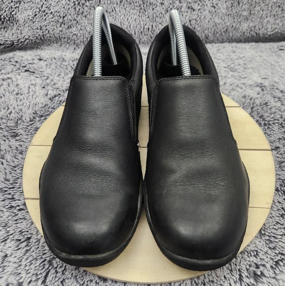 Kuru Kivi Black Slip On Loafer Comfort Leather Casual Shoes Women's Size 8.5 W - Picture 3 of 9
